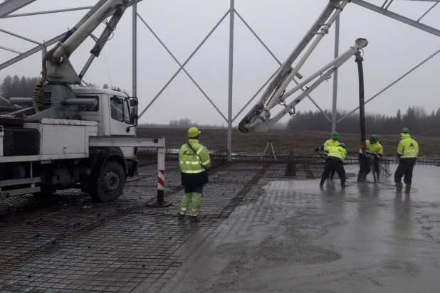 Lopbarības noliktavas jaunbūve, "Vārpas", Dzelzavas pagasts, Madonas novads